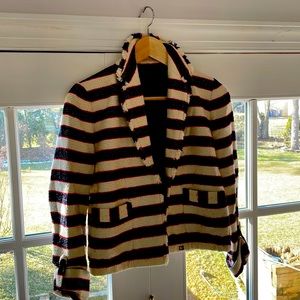 Beautiful textured JCrew Collection blazer. Hip length. Worn once!